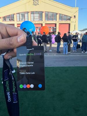 Foto de Teseo Data Lab presente en el evento de partners de OpenAI